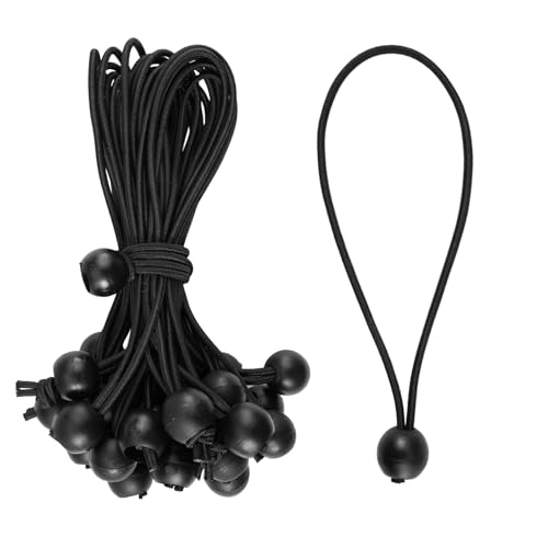 30 Piezas Tensores Elasticos con Bola,20 cm Cuerdas Elásticas con Bola,Tensores Elásticos con Bola,Tensores Elásticos para Lonas,Tensores Lona Piscina,para Asegurar Equipajes,Bacas,Campamentos