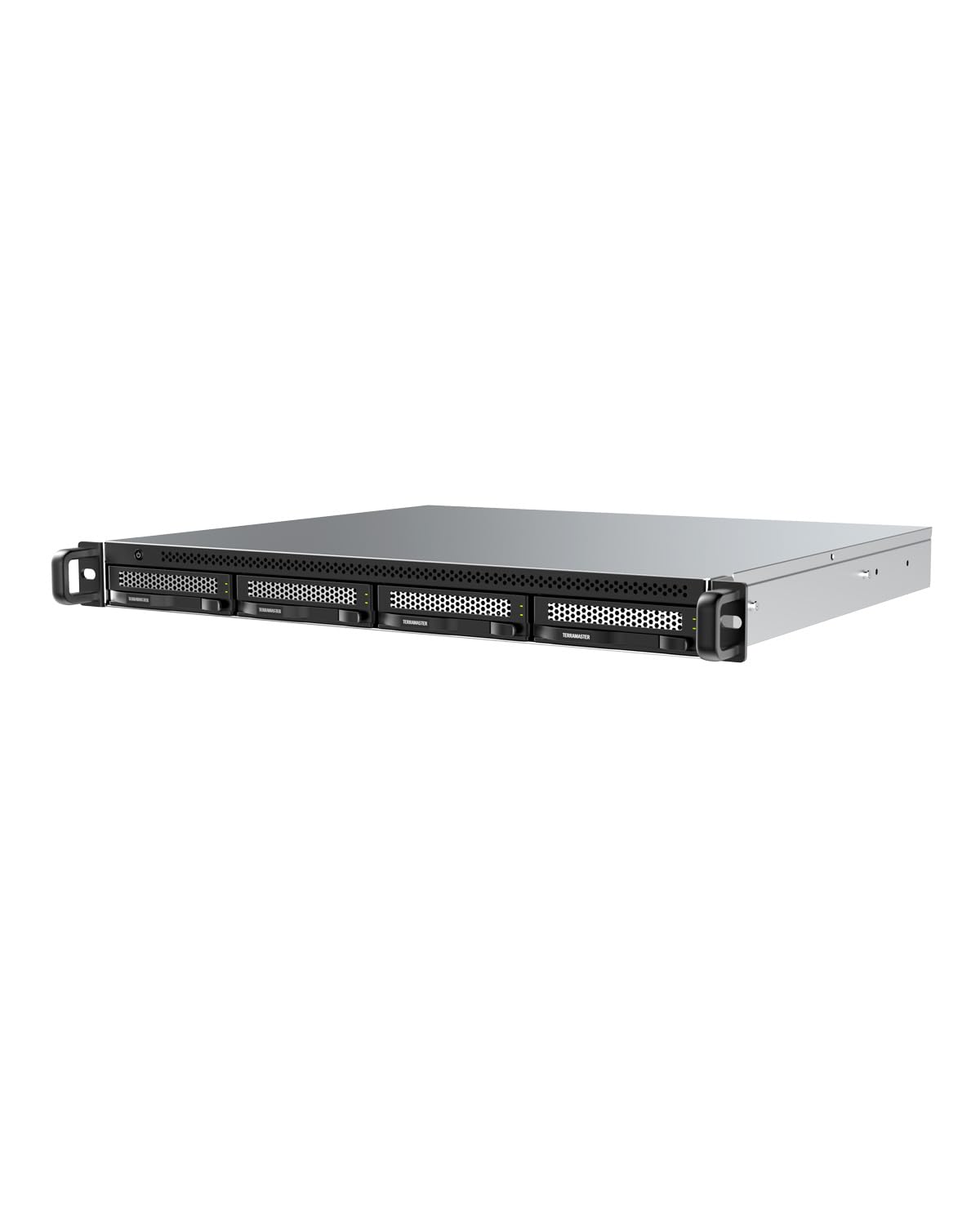 TERRAMASTER U4-500 4Bay Ultra-Short Rackmount NAS per Aziende (Diskless) | Intel Core i3-1215U 6-Core, 8GB DDR5 RAM, Dual 10GbE LAN, 2x M.2 NVMe, BBS Backup Suite