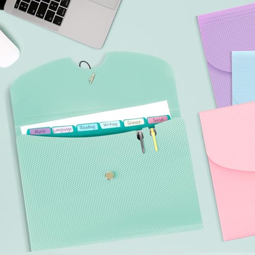 Sooez SZA0104-0703A 7 Pocket Expanding File Folder, Premium Accordion File Organizer, Letter Size Folders For Documents, Sleek Filing Folders With Bungee Closure, Portable Folders For School Office Supplies thumb #5