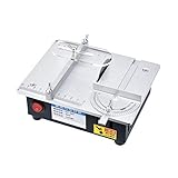  YAMEIJIA Scies Circulaires À Table Électriques Tile Cutter Bricolage Passe-Temps Modèle Artisanat Outil de Coupe Banc Électrique Scie à Tour 5000tr/min,Cadeau