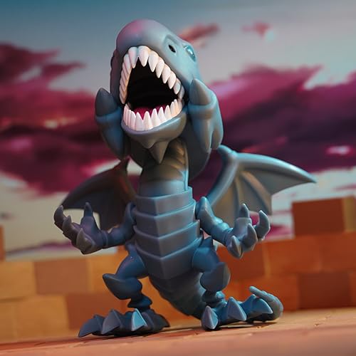 Image of Youtooz Blue-Eyes White Dragon Vinyl Action Figure, 4.1 inch Dragon Collectible, Based on Yu-Gi-Oh! Anime Series