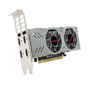 Xynsviu GeForce GTX 750 Grafikkarte Low Profile 4GB GPU PC 4 Monitor HDMI Port GDDR5 128 Bit DirectX 12 PCI Express X16 3.0 Mehr Monitor Unterstützung Grafikkarte (GTX750 4G 4HDMI)