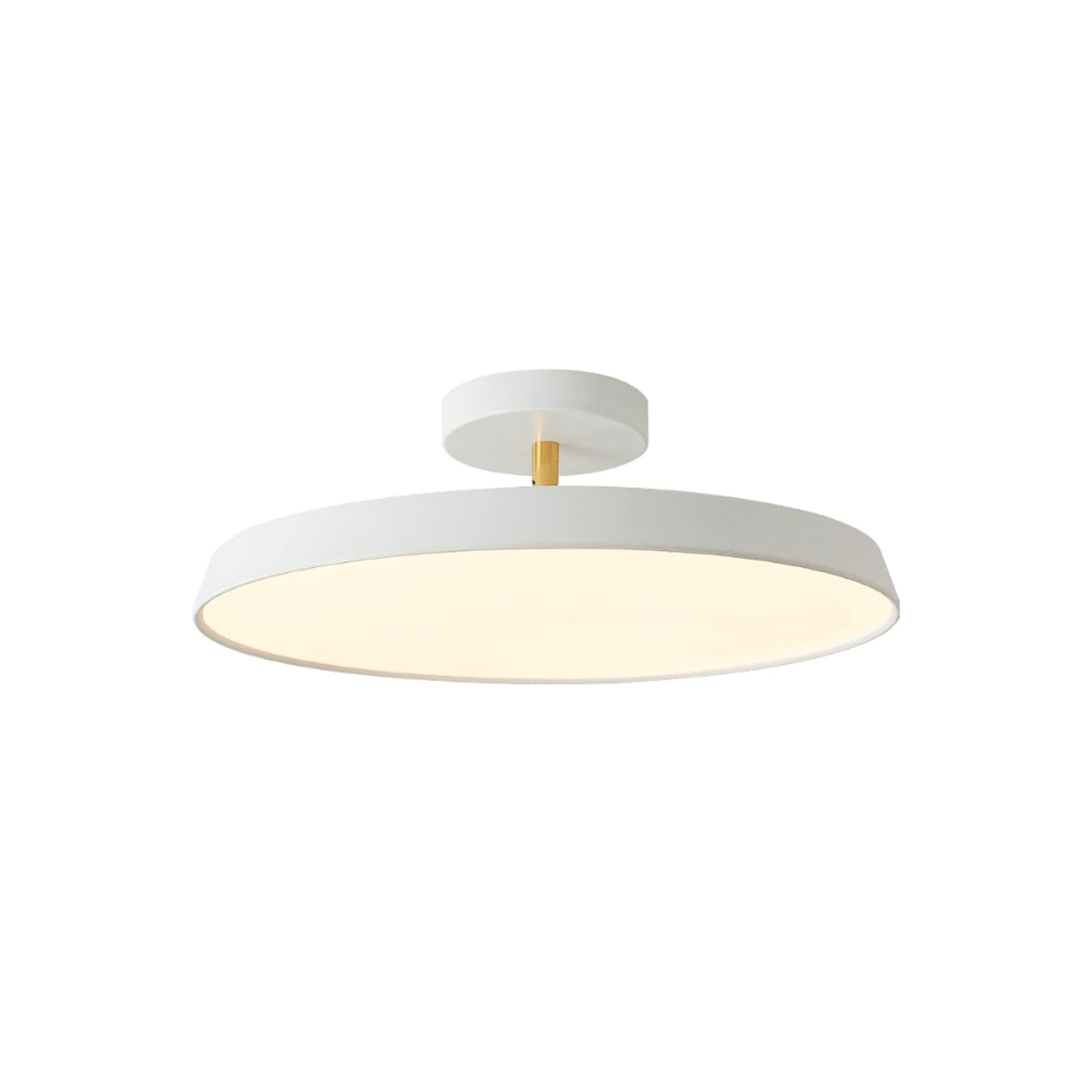 DUddTTW Dimmable Ceiling Light Fixture Semi Flush Mount Lighting Fixtures Ceiling Lamp Close to Ceiling Light Chandelier Adjustable Angle(Wei�,50cm)