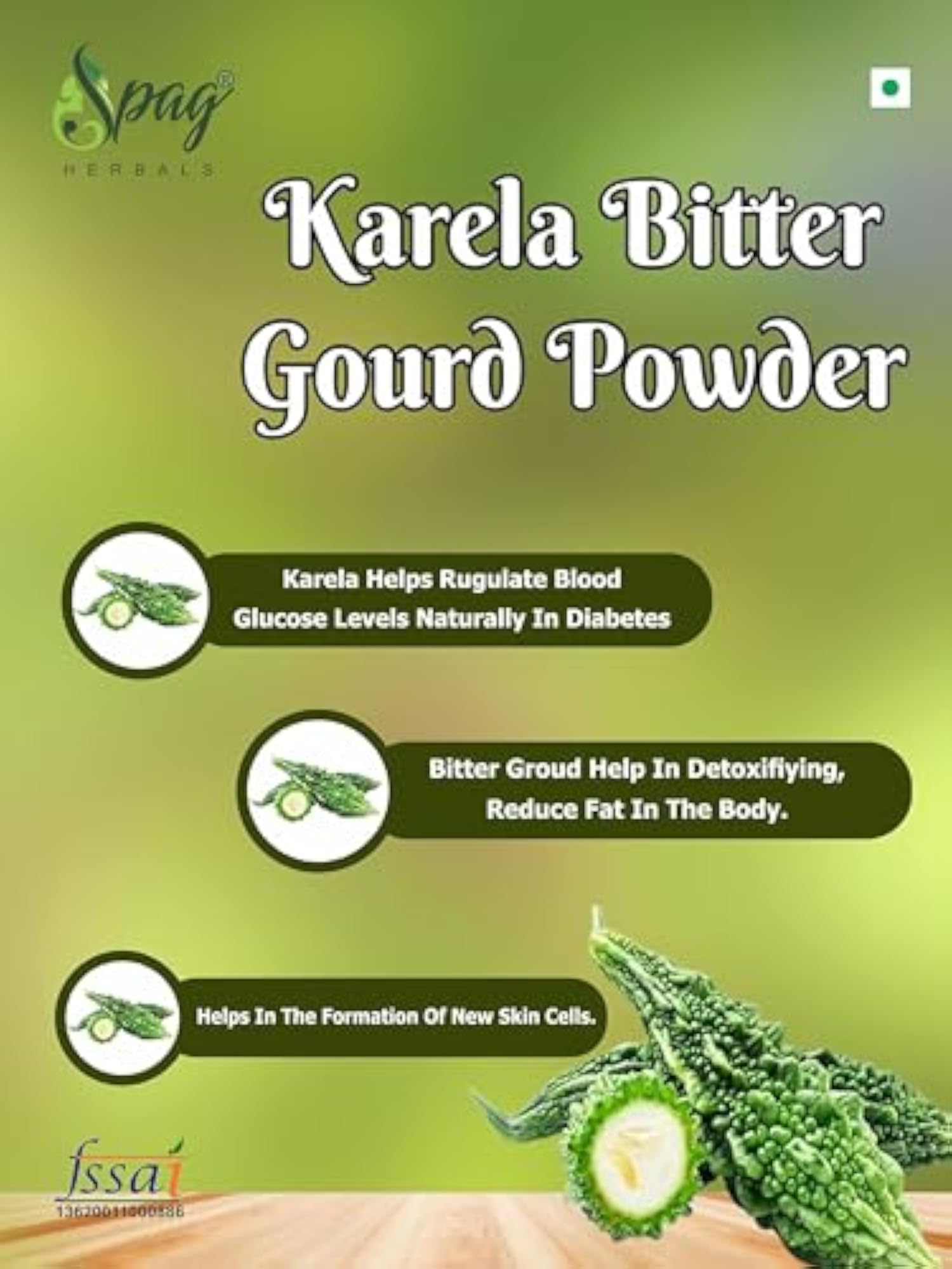 Karela Kakarakakaya Bitter Gourd, 300g Herbal Supplement