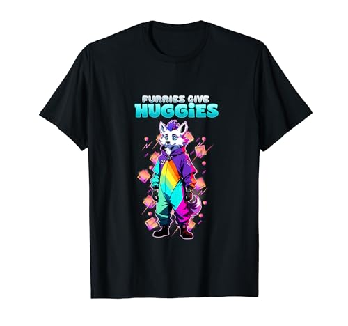 Furries Give Huggies I Dog Fursuit Cosplay Camiseta