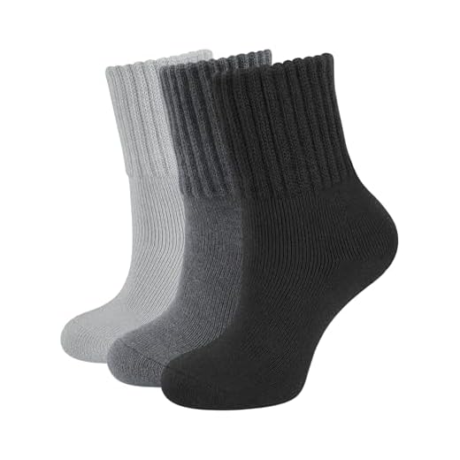 CLOSEMATE 3 Pares Calcetines Termicos Mujer Invierno sin Costuras Frio Extremo Calientes de Algodón Grueso Forro Grueso Negro Gris-Claro Gris-Oscuro