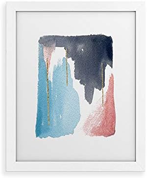 Deny Designs Social Proper Framed Art Print, White Classic (8" x 10"), Moving Mountains