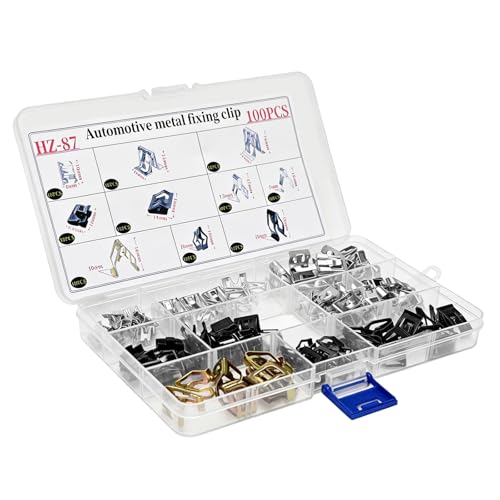 100-Piece Car U-Clip Assortment