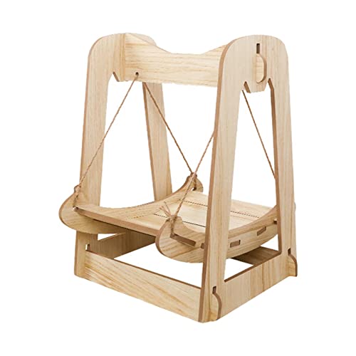 WeiLaiKeQi Rede para gatos de madeira móveis para cama de balanço brinquedo para animais de estimaçã