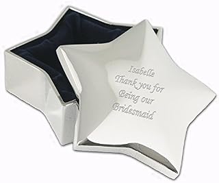 Personalised Star Trinket Box - Free Laser Engraving