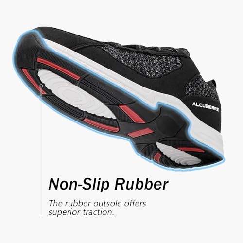 alcubieree Men's Orthopedic Slip On Walking Shoes Arch Support for Plantar Fasciitis Non-Slip Rubber Sole Lightweight Breathable Sneakers (US 5.5-13)4