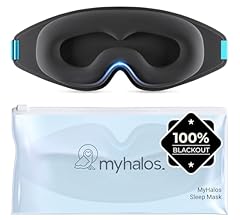 MyHalos® 100% Blackout Sleep Masks for Women & Men - Zero Eye Pressure Eye Mask for Sleeping -Our Halo Sleep Mask Includes …