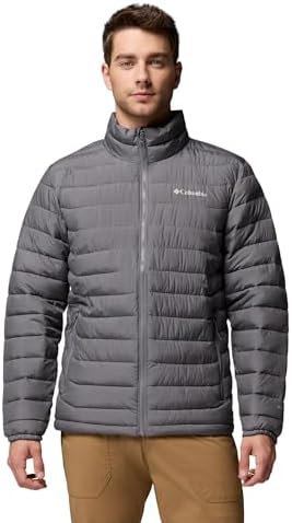 Columbia Mens Powder Lite II Insulated Puffer Jacket, City Grey, Medium