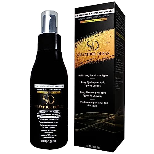 Zestaw do utrwalania włókien włosów Salvathor Duran 100 ml - Lakier do włosów w sprayu - Spray z włóknami do włosów - Fixator włosów - Spray bez aerozolu - Fixator włosów