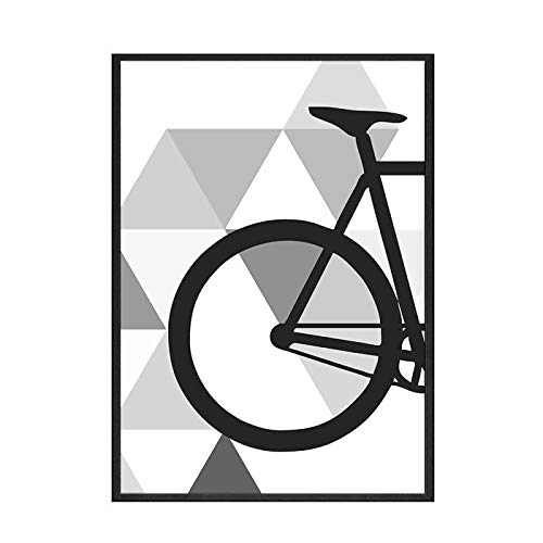 Peinture vélo scandinave 50x70cm toile décorative sans cadre pour rénover votre salon