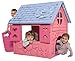 thorberg Spielhaus Kinderspielhaus blau,rosa oder grün (Made in EU) Kinderhaus (Rosa)