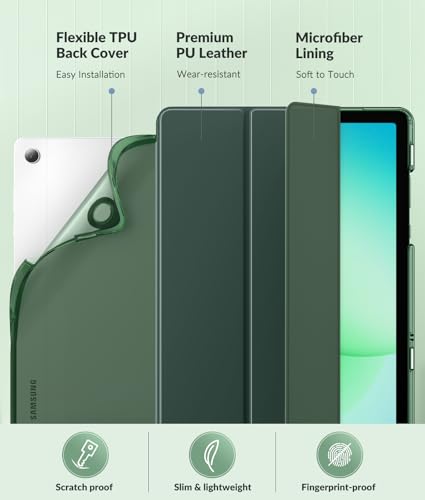 Image of MoKo Case for Samsung Galaxy Tab A11+ Plus 11 inch 2025, Midnight Green