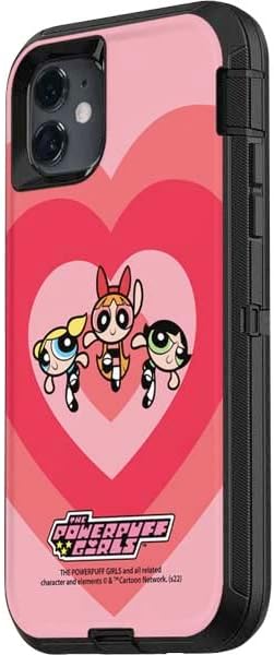 Skinit Decal Skin Compatible with OtterBox Defender iPhone 11 Case - Officially Licensed Warner Bros Powerpuff Girls Hearts Design