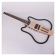This electric guitar has a stylish and unique appearance, and it is very comfortable and easy to play, making guitar learning easier. The effect inside can replace outside effect pedal,no need to take extra lines,easy to take,very good to practice yo...