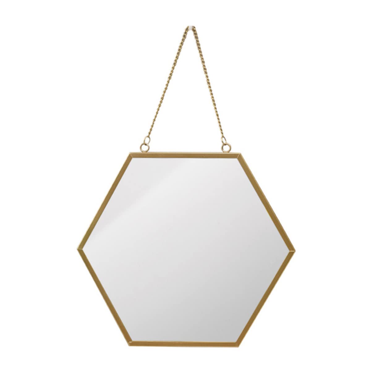 Miroir hexagonal de salle de bain suspendu design créatif pour décoration murale