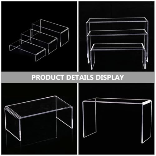 Présentoir transparent forme U pour chaussures pour vitrine nette