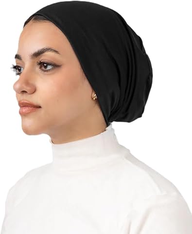 Le Voile Women’s No Thread Underscarf Bandana – Cotton Hijab Undercap Bonnet – لوڤوال بندانه قطن بدون خياطة للنساء – حجاب أساسي أنيق