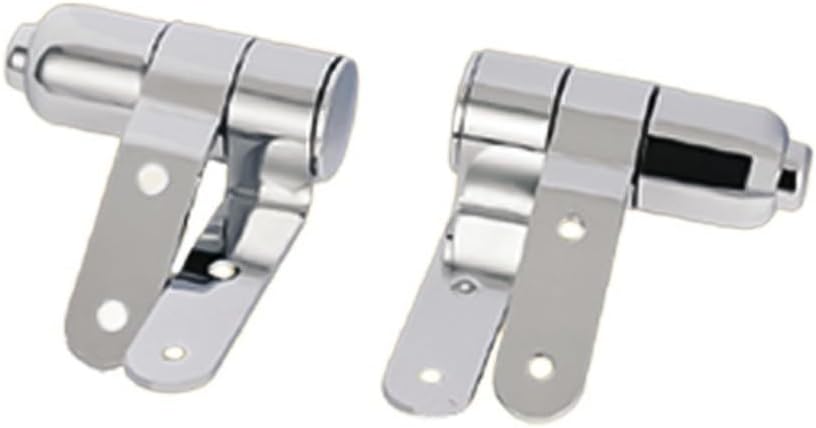 Stainless Steel Slow Close Toilet Seat Hinge Two Button Quick Release Universal Replacement Parts foe Flip Top Lid Damping 1.0-2.0N M Torque Anti Shock Noise Reduction Easy Install Hardware Kit