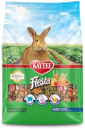 Kaytee Fiesta Rabbit Food, Nutritious and Fun Blend, Supports Den...