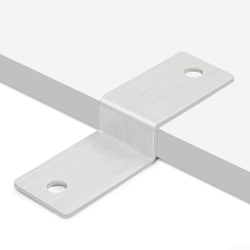 Zilimontt Robuster Z-Eckverbinder aus Metall, Winkeleisen, Z-Typ-Winkel zum Verbinden und Verstärken, Möbelwinkel, Gebäudewinkel flach (30 mm)