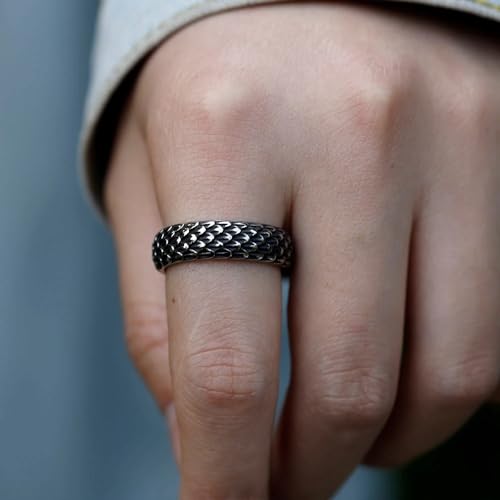 Image of Genuine Stainless Steel Ring for Men Fashion Punk Rock 3D Animal Rings