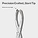 Revlon PerfecTweeze Scissor Tweezers, Slanted Tip, For Eyebrow Shaping and Hair Removal, Ergonomic Handle Design, Stainless Steel, 1 Count