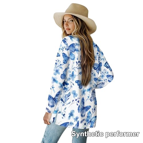 Image of Cardigan Sweaters for Women Long Sleeve Cardigan Soft Drape Open Front Fall Dusters V-Neck Jackets Dressy Loose Coat