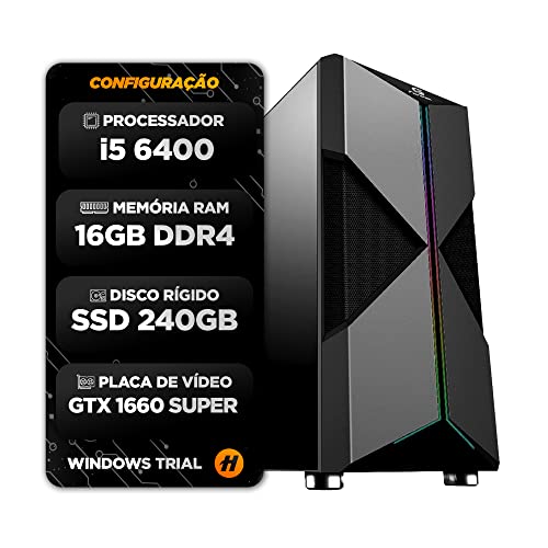 PC GAMER HERTZ I5 6400, 16GB DDR4, SSD 240GB, GTX 1660 SUPER