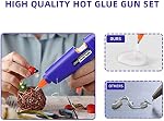 Hot Glue Gun Kit: Mini Hot Glue Guns Kit with 30 Sticks Melt Glue Gun Craft for Kids School DIY Arts Home Quick Repairs 8 Pieces Colorful