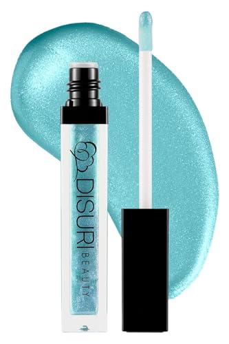 DISURI Beauty Pack of 3 Shimmer Lip Gloss for Girls & Women – Non-Sticky Lip Glosses 2.1 FL Oz Total (0.7 FL Oz Each) - High Shine Lip Gloss - Cruelty Free - (Cold Crush Collection)