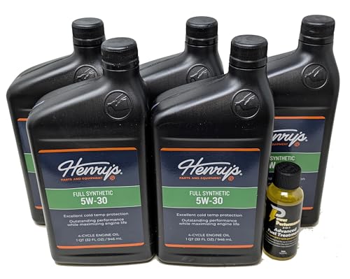 Aceite sintético SAE 5W-30 Henry's pack de 5