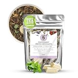Nelson's Tea - Peppermint White Chocolate - Caffeine Free - Loose Leaf Tea with Green & Red Rooibos - White Chocolate Peppermint Tea (Sample)