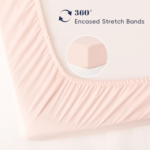 Image of PHF 3 Pack Soft Floral & Bow Crib Sheets Fitted, Comfy Breathable Baby Sheets for Boys Girls, 28x52 Inches Fits Standard Crib and Toddler Mattresses, Floral & Bow