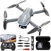 Dron con cámara 4K para adultos - B16 GPS de menos de 250g, motor sin escobillas, cuadricóptero RC ligero y plegable para principiantes, juguete regalo de cumpleaños, 50 minutos de vuelo 2