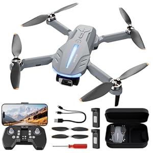 GPS Drone with Camera for Adults 4K- B16 Under 250g, Brushless Motor, Lightweight and Foldable RC Quadcopter for Beginners Toys Birthday Present, 50 Mins Long Flight
