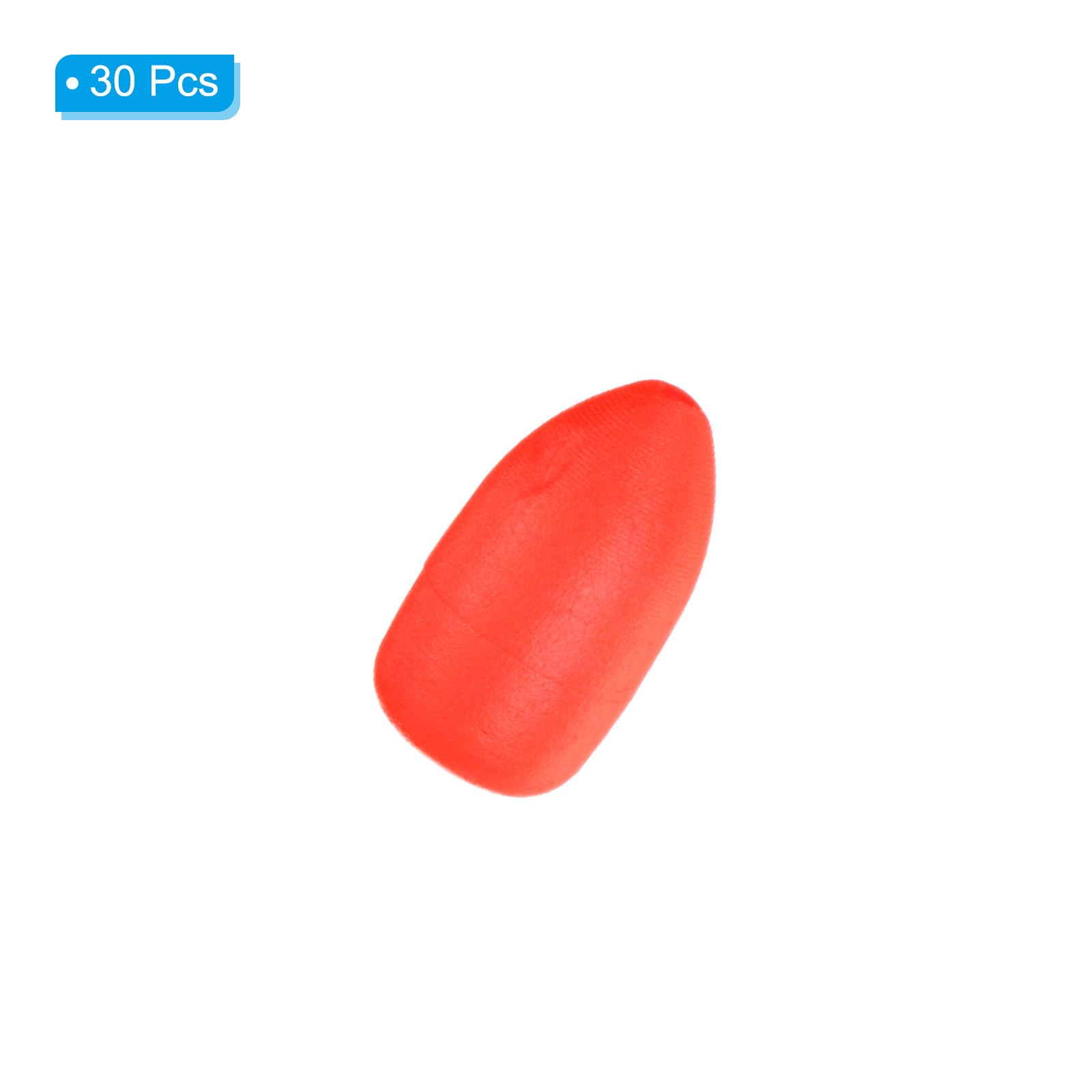 PATIKIL Fishing Foam Floats 0.7 Inch, 30Pcs Oval Snell Floats Fly Fishing Strike Indicator for Pompano Rig Trout Catfish Walleye Red - Image 3