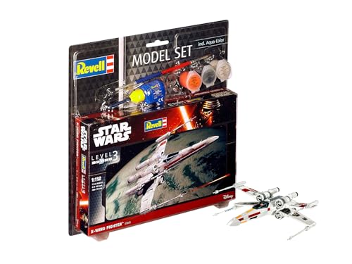 Revell - 63601 - Star Wars - Model Set - X Wing Fighter, Noir, Rouge, Gris