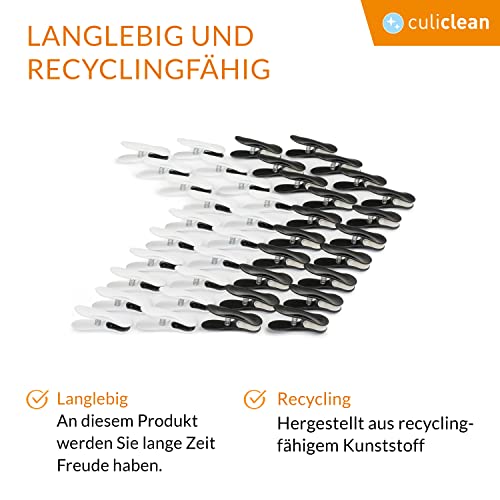Culiclean Wäscheklammern Soft Clips, 40 Stück, stabil und ohne Abdruck