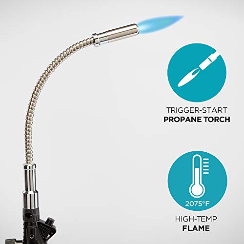 Ivation-Heavy-Duty-Trigger-Start-Propane-Torch-with-Extended-Flexible-Neck-Tube-Gas-Powered-Blow-Torch-Head-with-Push-Ignition-Adjustable-Flame-High-Temps-Up-to-2075F-For-CGA600-Handle-Tanks