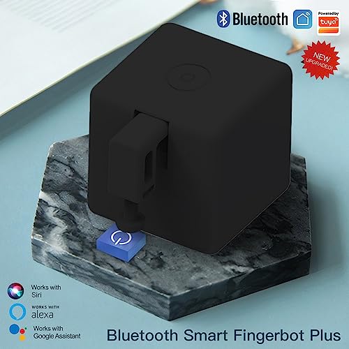 Fingerbot-Schalter, intelligente drahtlose quadratische Taste mit Touch-Steuerung, passend für Büro-PC oder traditionelle Haushaltsgeräte(Programmierbar + Touch-Taste)