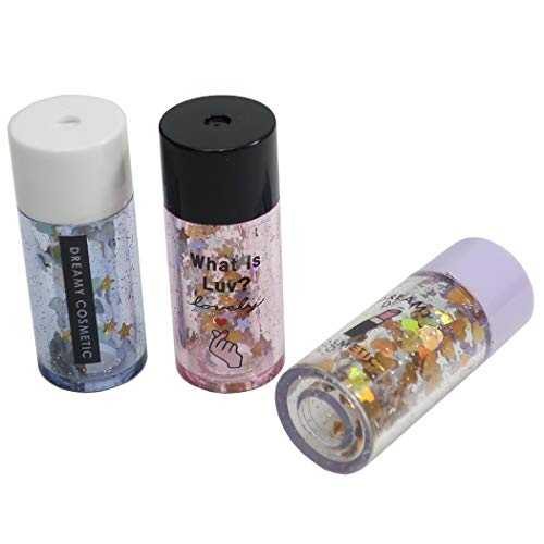 鉛筆キャップ[えんぴつカバー 3本セット]ドリーミーコスメティック/スパンコール入りリップグロス型