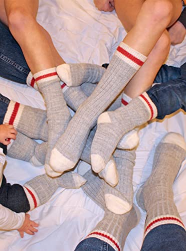 WARRIOR ALPACA SOCKS Red Stripe Throwback Socks For Adults Unisex4