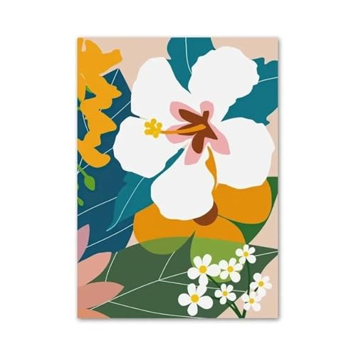 Affiches et impressions nordiques peinture sur toile abstraite salon