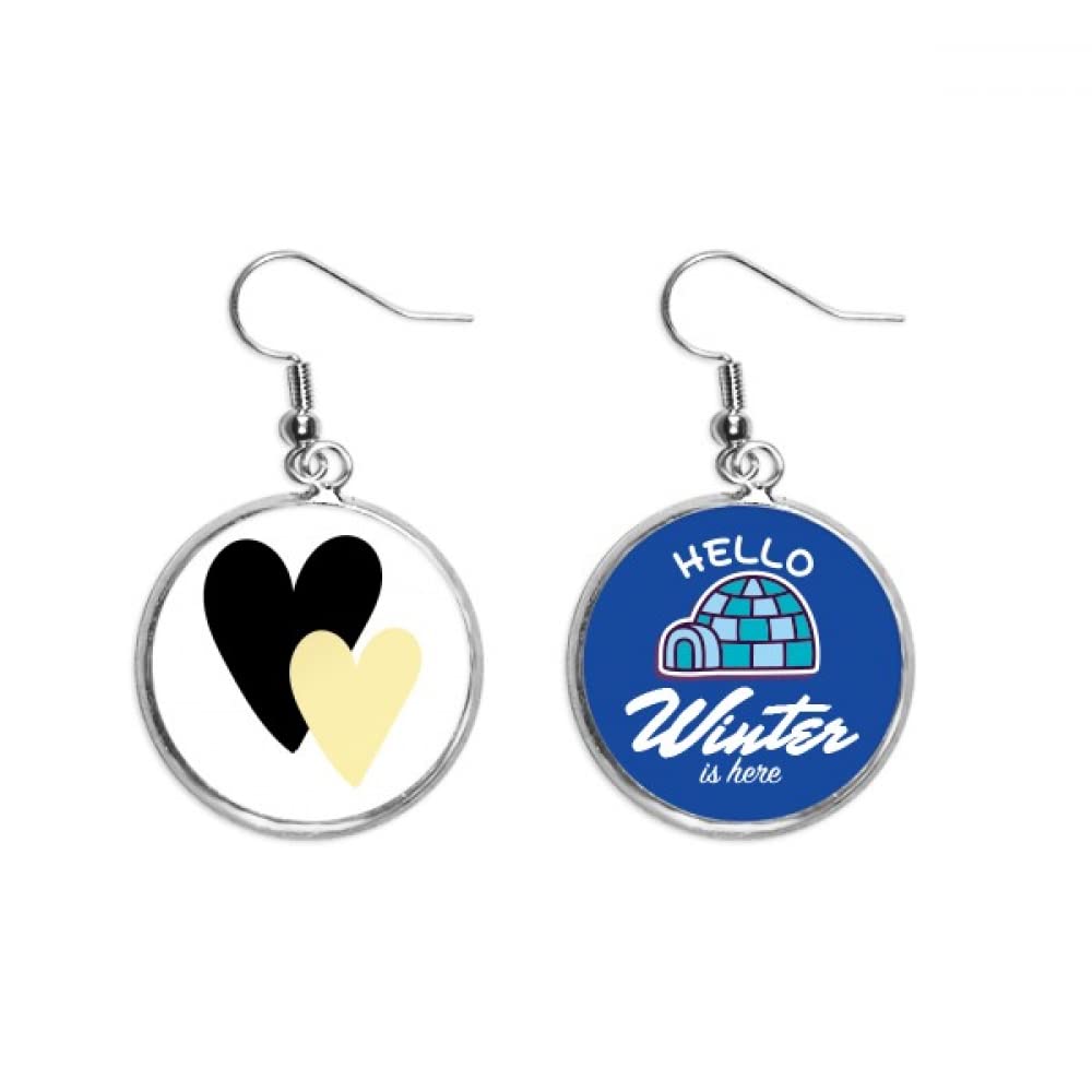 Pendientes de gota de corazón doble para tus looks de invierno 5