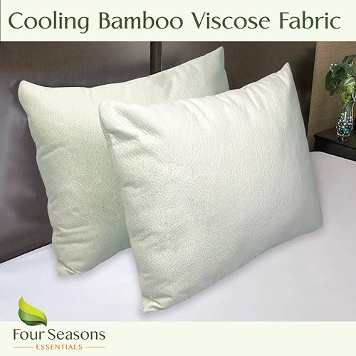 Four Seasons Essentials PP-BAMBOO-QUEEN-2PK Size Waterproof Pillow Protectors  thumb #4